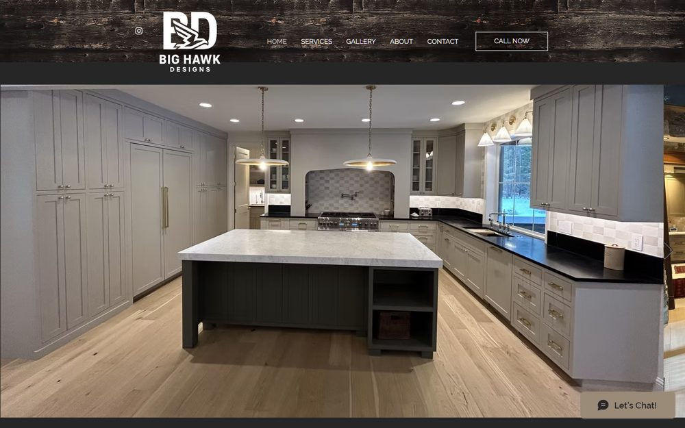 Big Hawk Designs website, designed and built by Seth Dobie