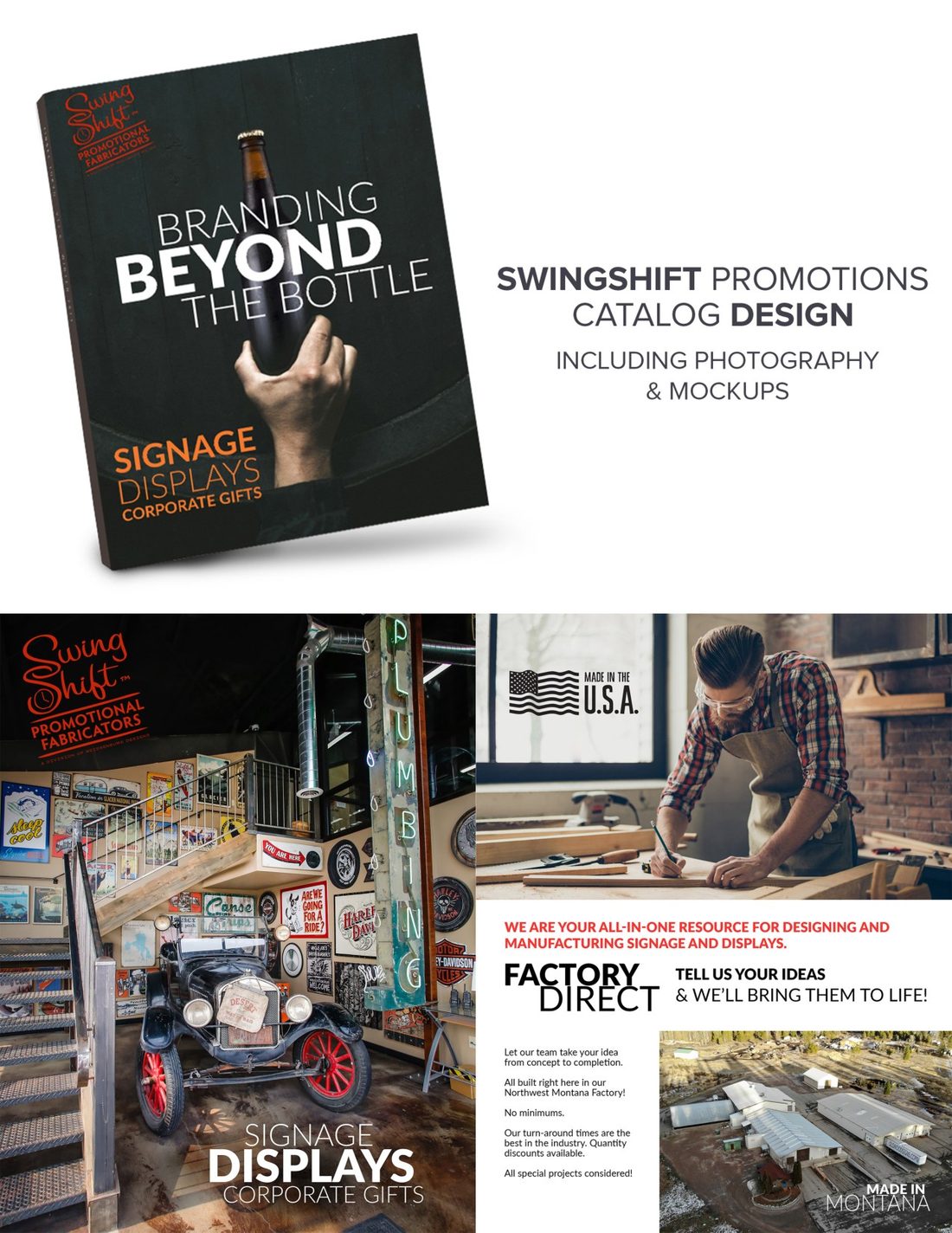 SwingShift Promotions catalog cover design